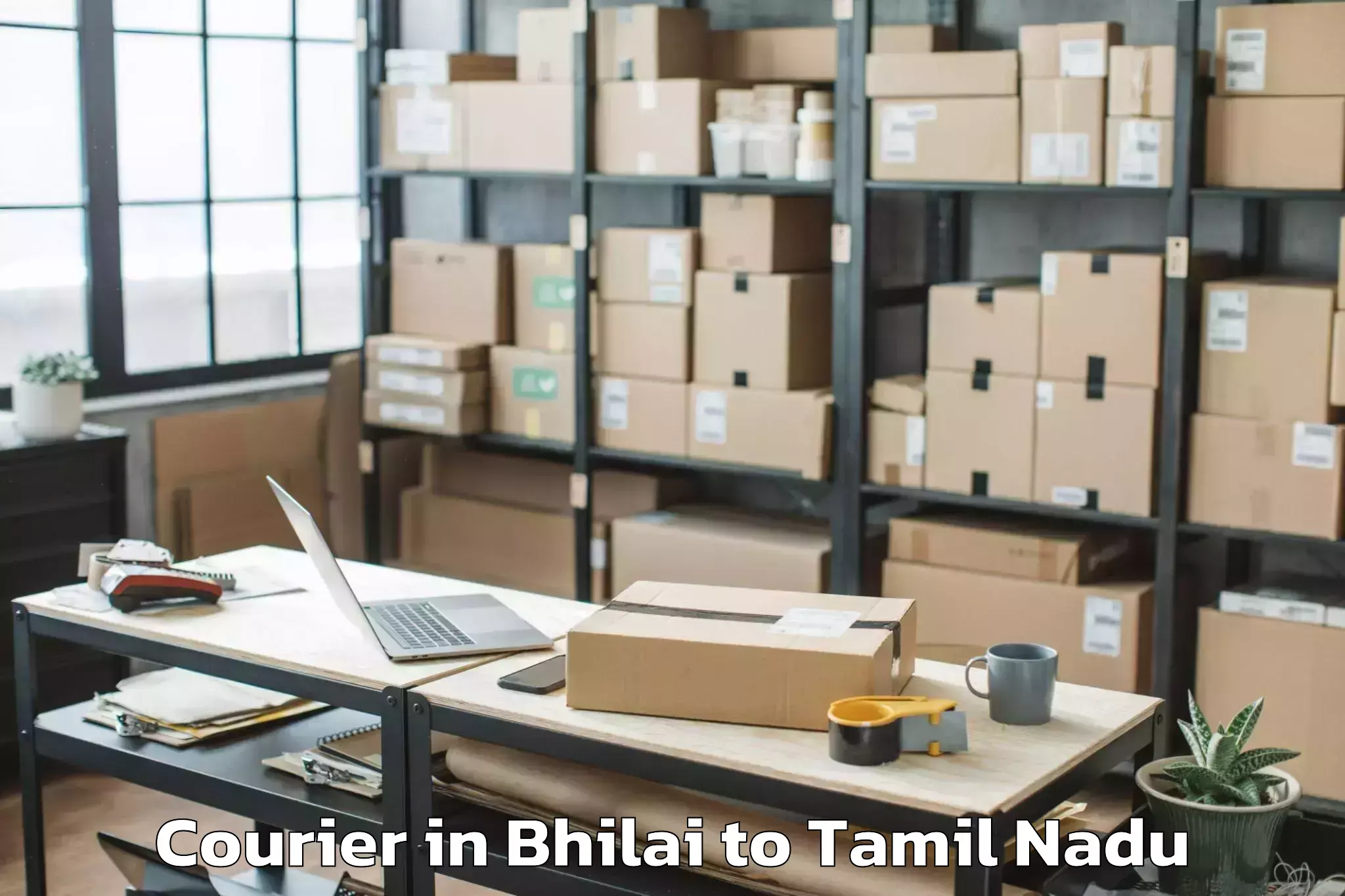 Easy Bhilai to Vettavalam Courier Booking